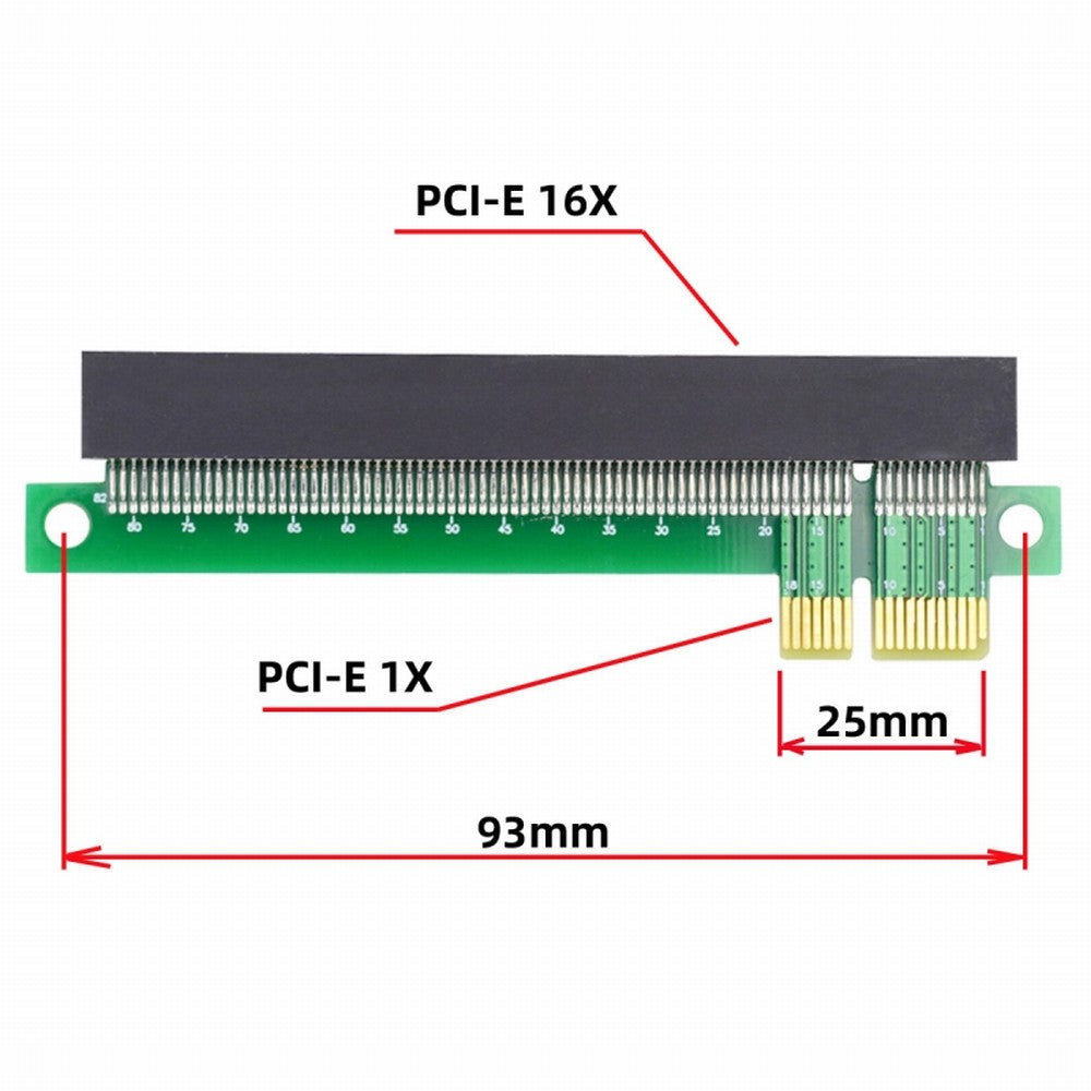 Chenyang PCI-E Express 1x to 16x Extender Converter Riser Card Adapter Male to Female Extension for Graphics Card EP-011