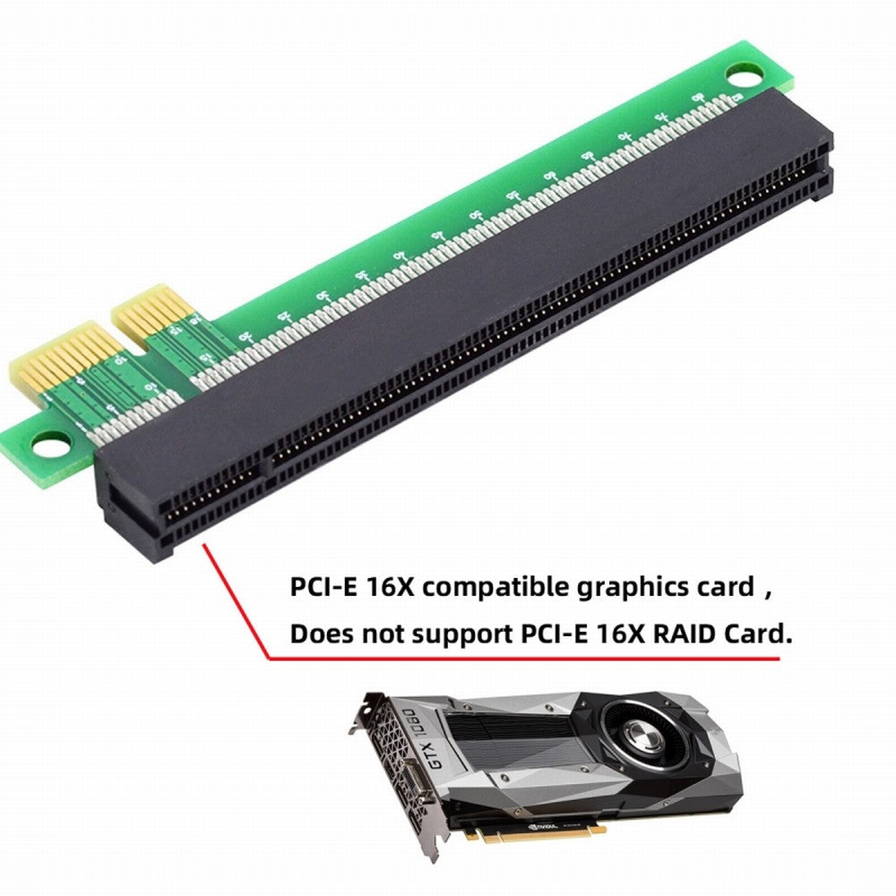 Chenyang PCI-E Express 1x to 16x Extender Converter Riser Card Adapter Male to Female Extension for Graphics Card EP-011