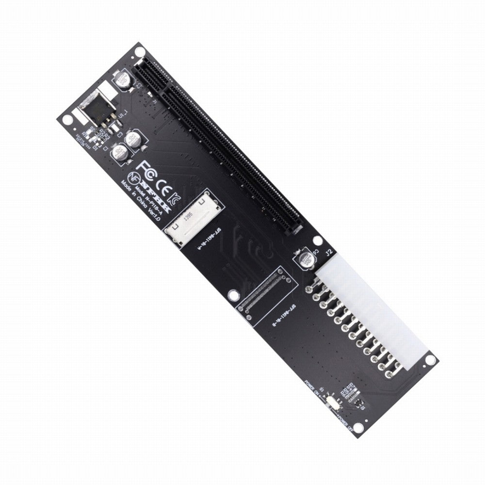 Chenyang 8x Oculink SFF-8612 8611 to PCIE PCI-Express 16x Adapter with ATX 24pin Power Port for Mainboard Graphics Card SF-066