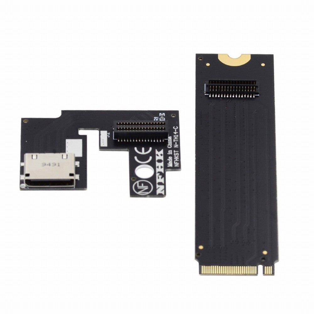 Chenyang PCI-E 4.0 M.2 M-key to Oculink SFF-8612 SFF-8611 Host Adapter for ThinkBook 14+ External Graphics Card & SSD SF-065-OD