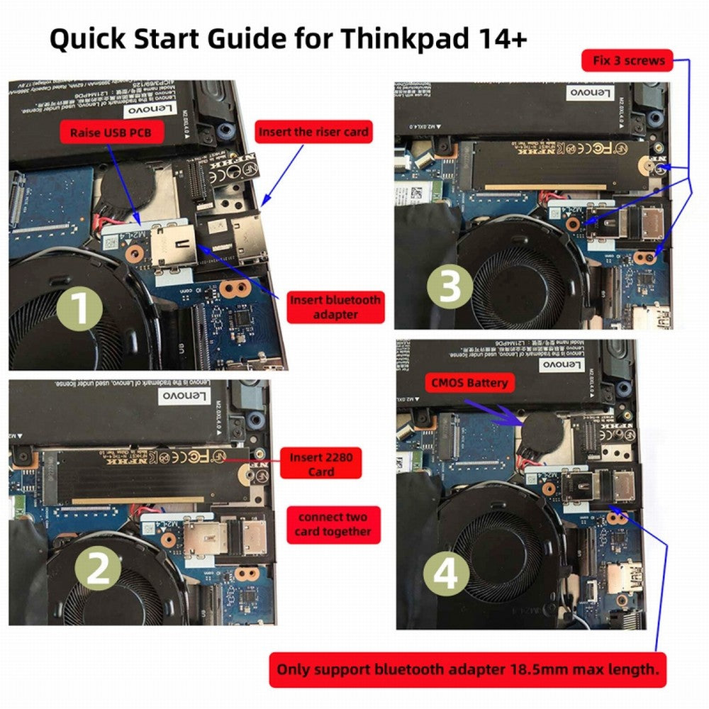 Chenyang PCI-E 4.0 M.2 M-key to Oculink SFF-8612 SFF-8611 Host Adapter for ThinkBook 14+ External Graphics Card & SSD SF-065-OD