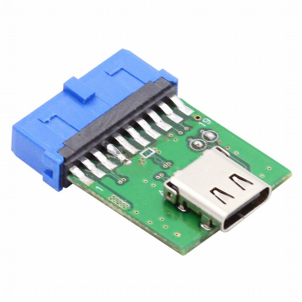 Chenyang Single Port USB 3.1 Type C USB-C Female to USB 3.0 Motherboard 19pin 20pin Header Adapter PCBA 5Gbps UC-141-TC003