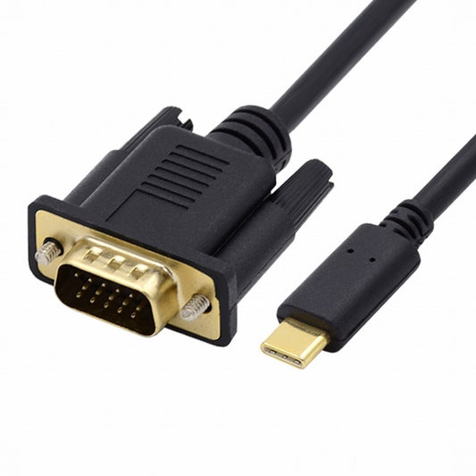 Chenyang USB 3.1 Type C USB-C Source to VGA RGB 1080P Displays Male Monitor Cable for Laptop 1.8m UC-018-VGA