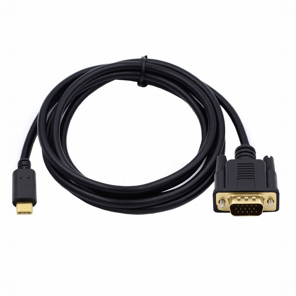 Chenyang USB 3.1 Type C USB-C Source to VGA RGB 1080P Displays Male Monitor Cable for Laptop 1.8m UC-018-VGA