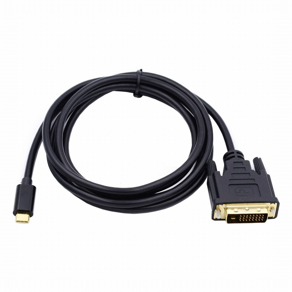 Chenyang USB 3.1 Type C USB-C Source to DVI 1080P 60hz Displays Male Monitor Cable for Laptop 1.8m UC-018-DVI