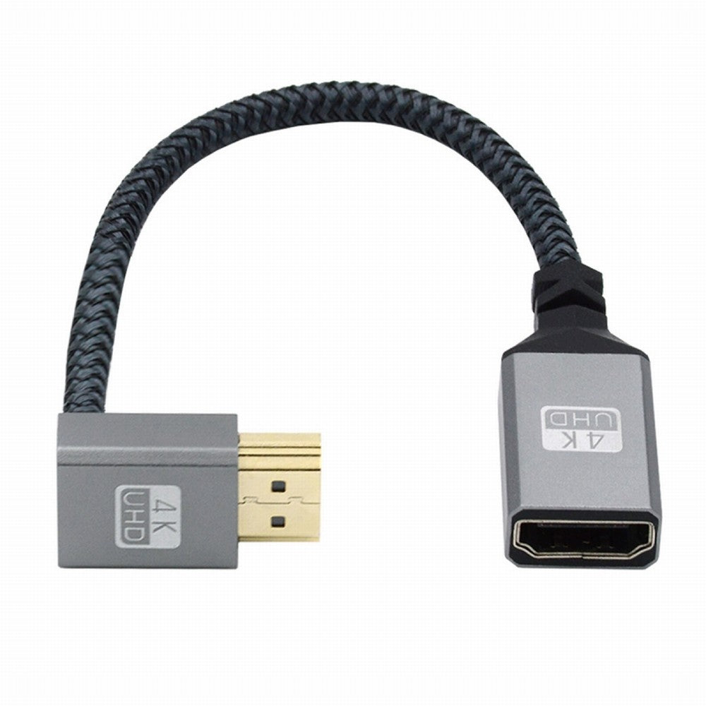 Chenyang Up Angled 90 Degree HDMI 1.4 Type A Male to A Female Extension Cable Support HDTV 4K 60hz 3D HD-061-UP