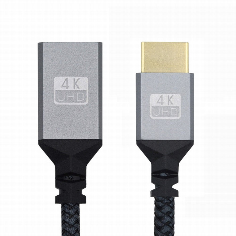 Chenyang HDMI 1.4 Type A Male to A Female Extension Cable Straight Connector 90 Degree Support HDTV 4K 60hz 3D HD-061-BK