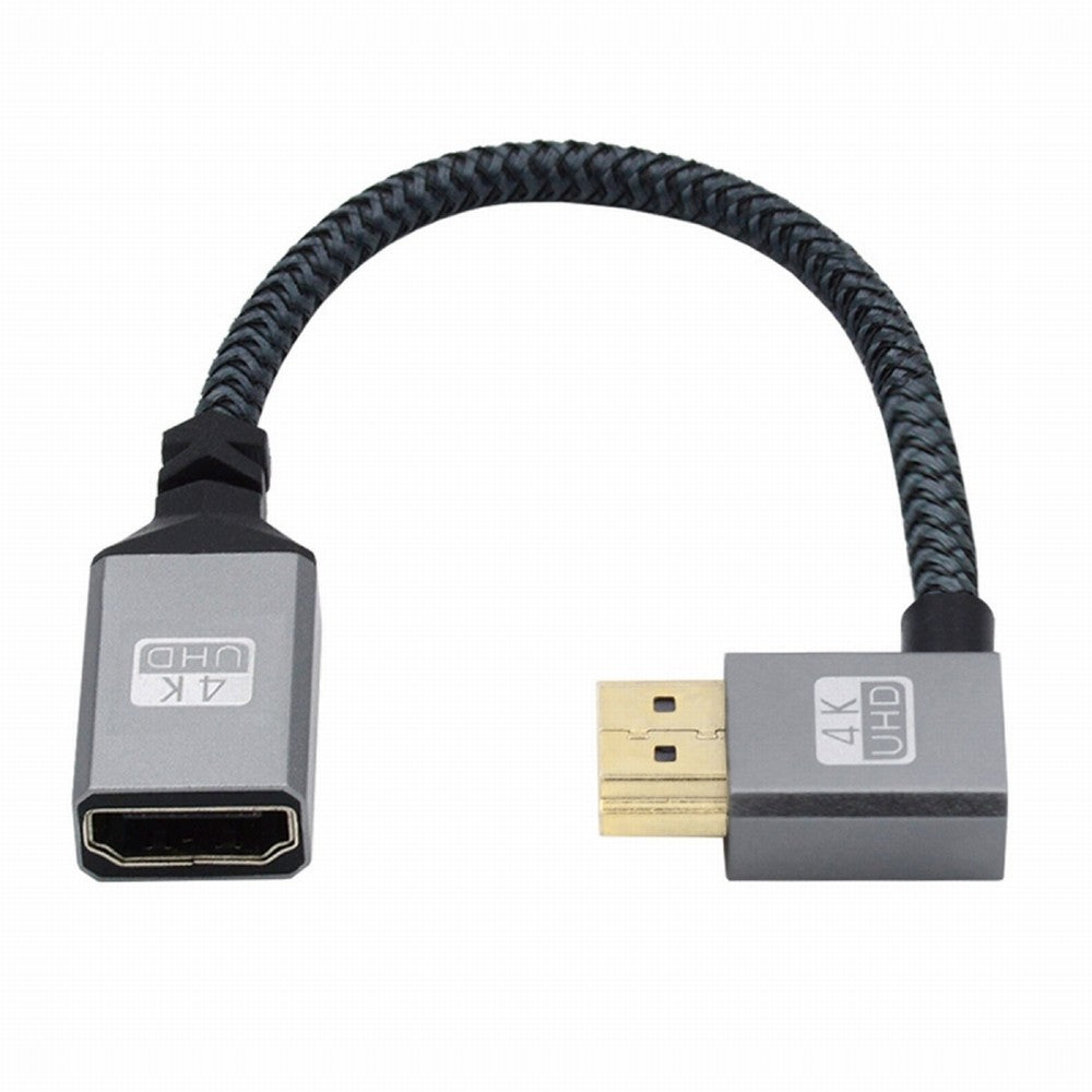 Chenyang HDMI 1.4 Type A Male to A Female Extension Cable Left Angled 90 Degree Support HDTV 4K 60hz 3D HD-061-LE