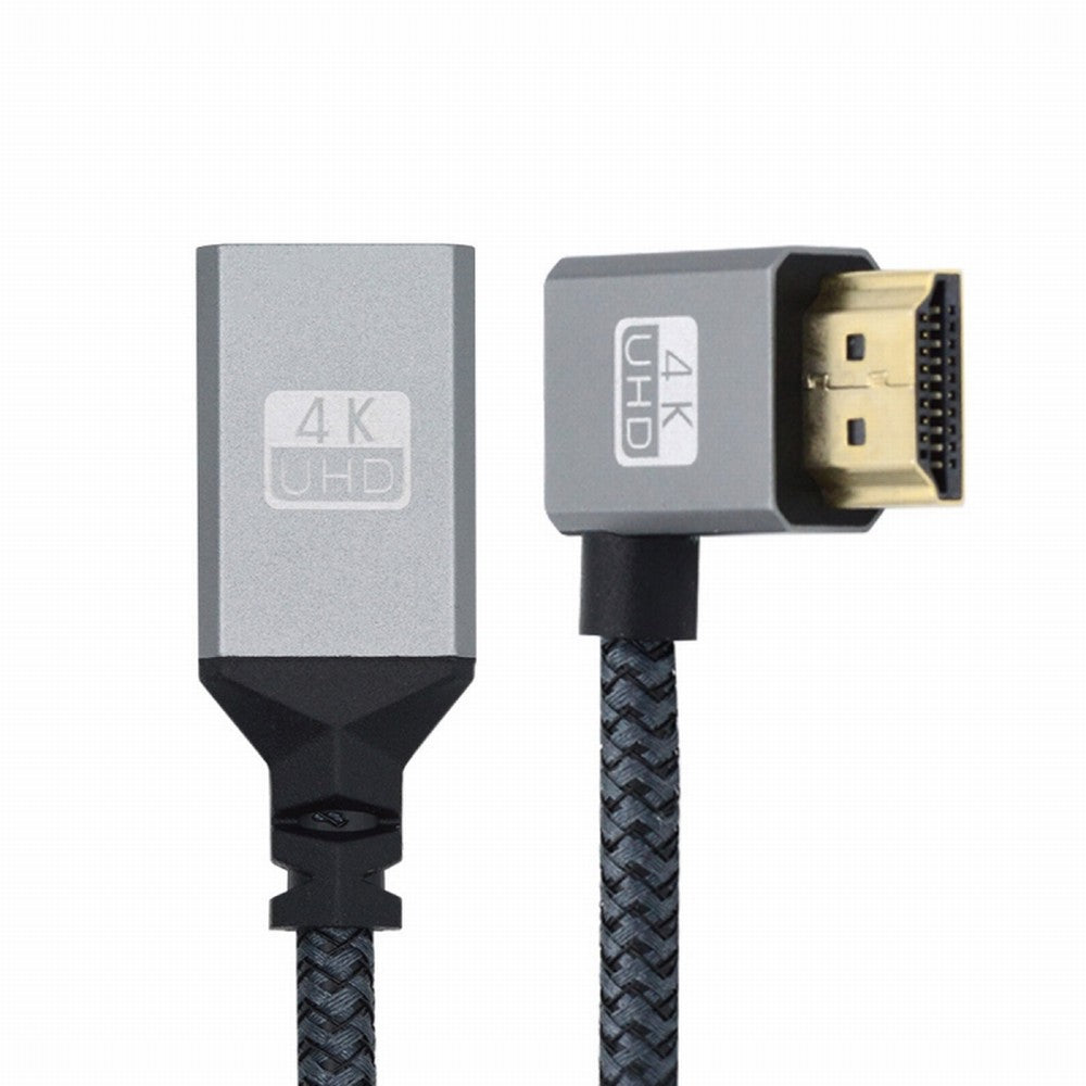 Chenyang HDMI 1.4 Type A Male to A Female Extension Cable Left Angled 90 Degree Support HDTV 4K 60hz 3D HD-061-LE