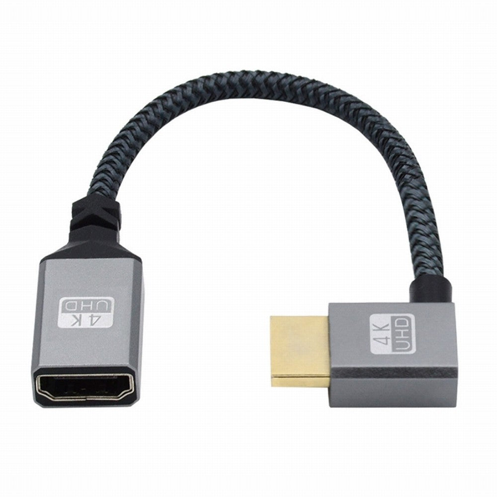 Chenyang HDMI 1.4 Type A Male to A Female Extension Cable Right Angled 90 Degree Support HDTV 4K 60hz 3D HD-061-RI