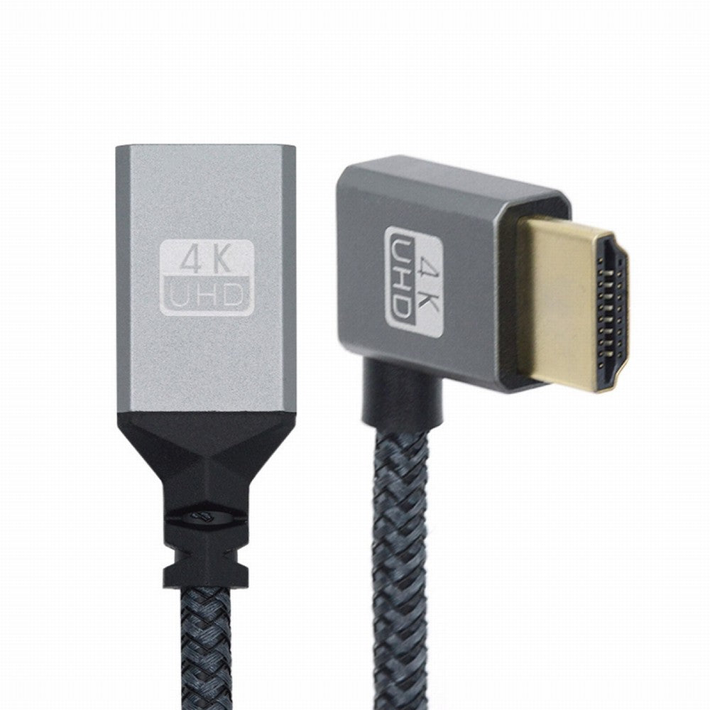 Chenyang HDMI 1.4 Type A Male to A Female Extension Cable Right Angled 90 Degree Support HDTV 4K 60hz 3D HD-061-RI