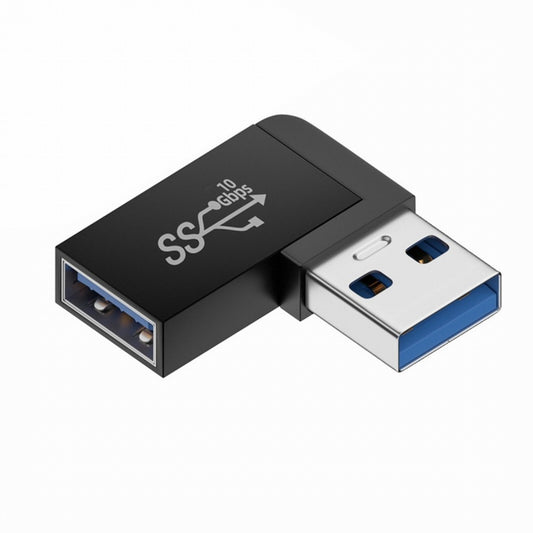 Chenyang 10Gbps USB3.0 Male to Female Extension Power Data Video Adapter 90 Degree Right Angled Type U3-018-RF