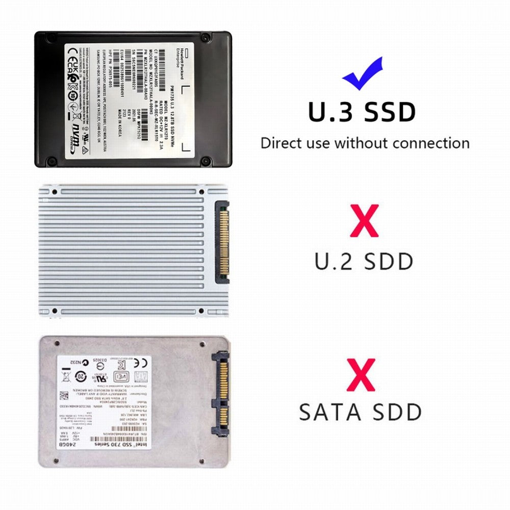 Chenyang PCI-E 4.0 X4 Lane to U.3 U3 Kit SFF-8639 Host Adapter for Motherboard PM1735 NVMe PCIe SSD SA-083