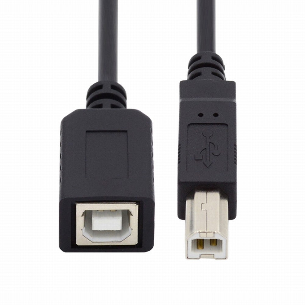 Chenyang USB 2.0 B Type Male to Female Extension Cable 20cm for Printer Scanner Disk U2-068-BK