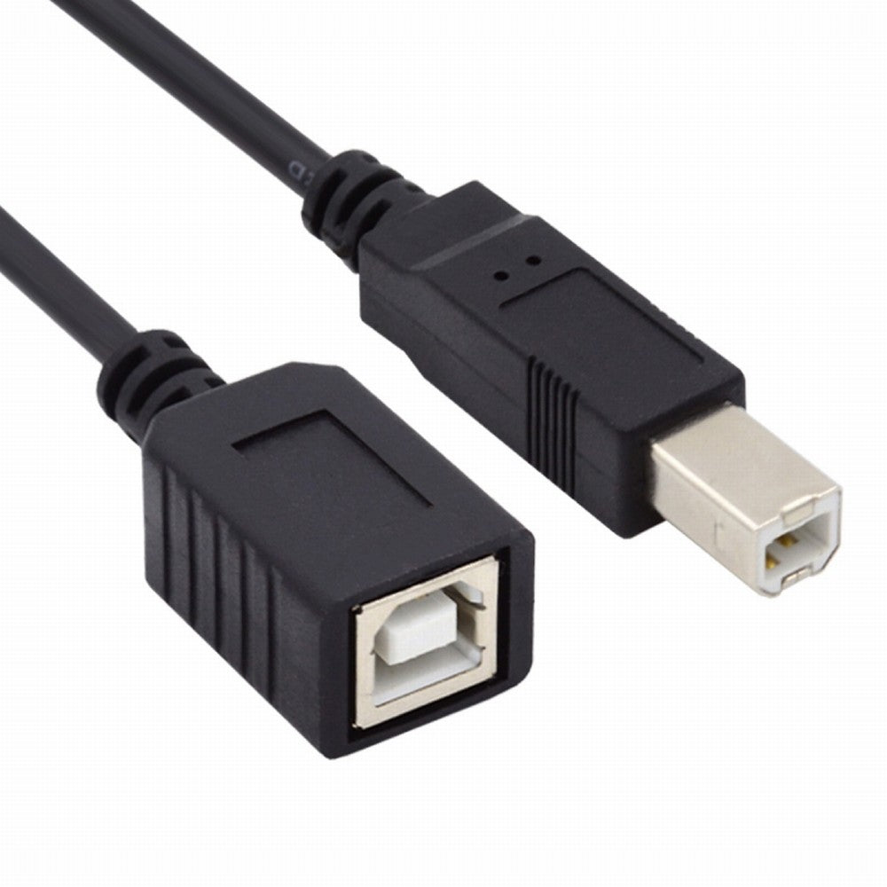 Chenyang USB 2.0 B Type Male to Female Extension Cable 20cm for Printer Scanner Disk U2-068-BK