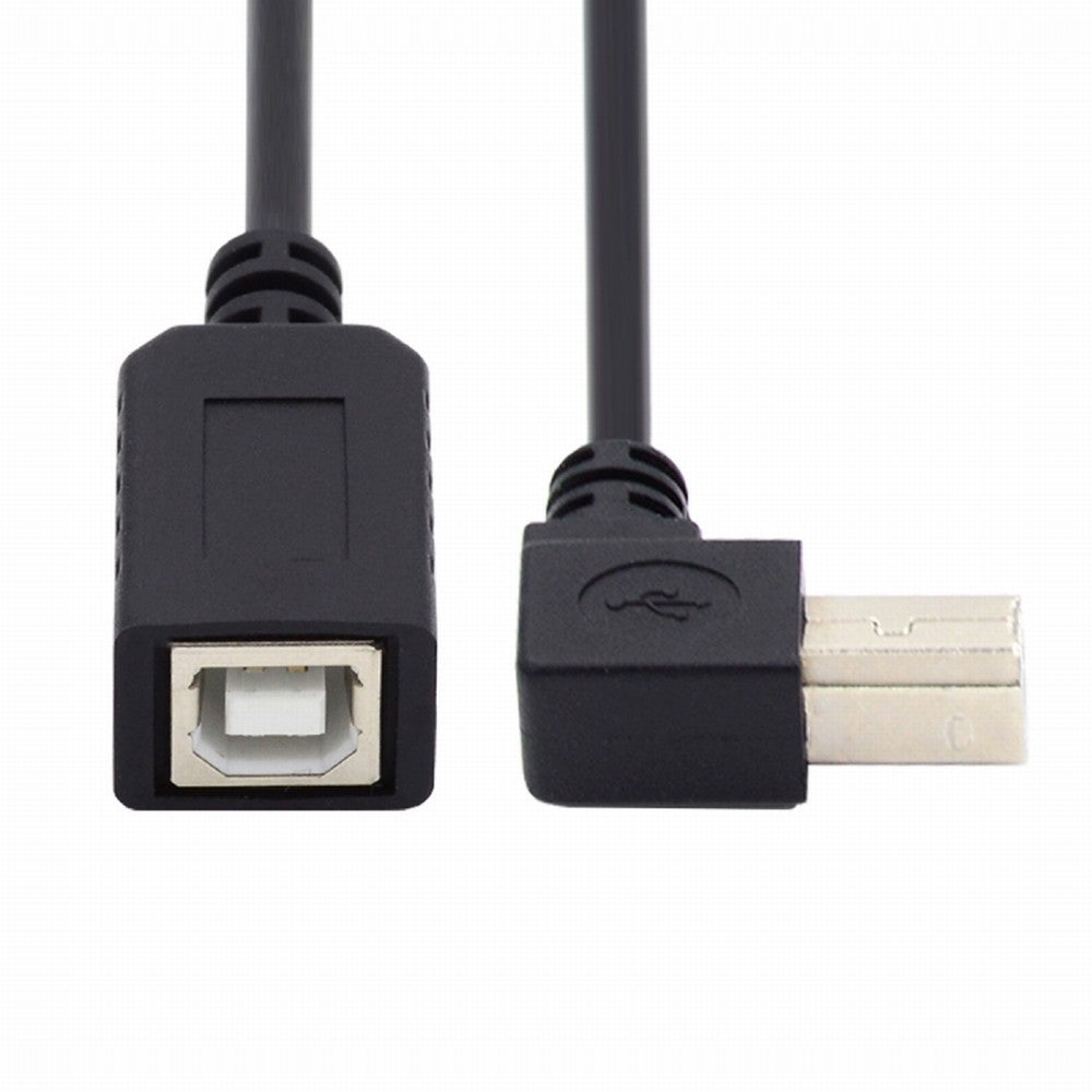 Chenyang USB 2.0 B Type Male to Female Extension Cable Right Angled 90 Degree 20cm for Printer Scanner Disk U2-068-RI