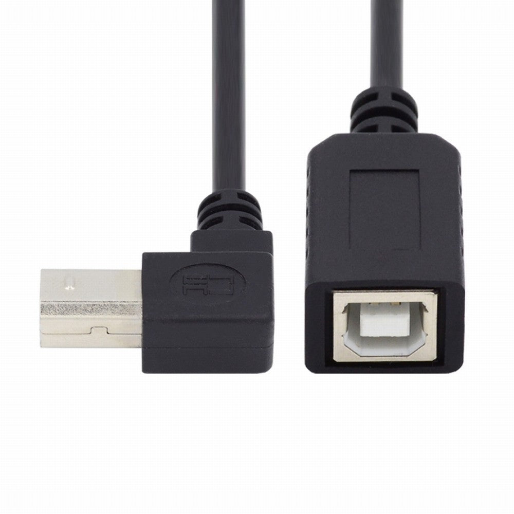 Chenyang USB 2.0 B Type Male to Female Extension Cable Up Angled 90 Degree 20cm for Printer Scanner Disk U2-068-UP