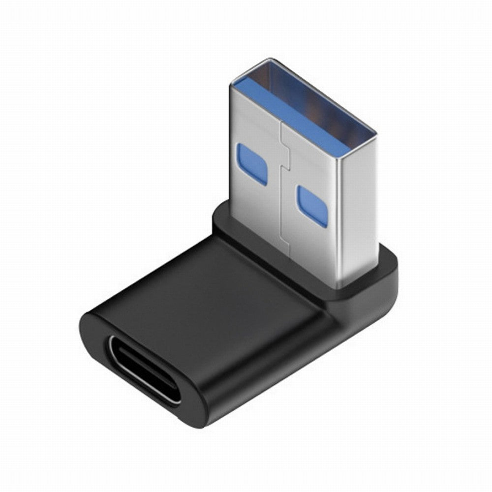 Chenyang USB-C Type C Female 90 Degree Down Angled to USB 3.0 A Male Data Adapter for Laptop Desktop UC-067-DN