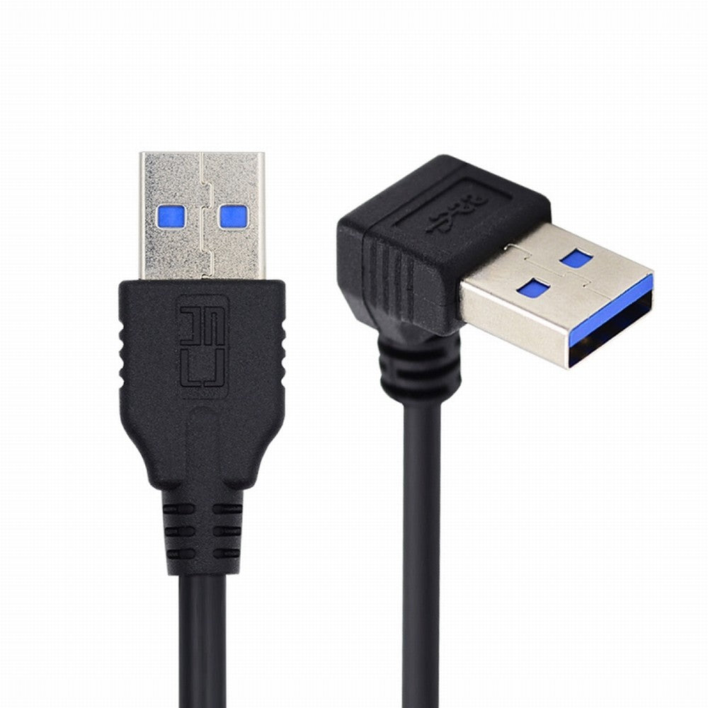 Chenyang Angled USB 3.0 Type-A Male to Straight 3.0 Type-A Male Data 5Gbps Cable 90 Degree Up Angled 40cm U3-069-UP