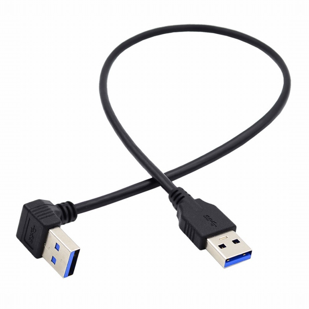 Chenyang Angled USB 3.0 Type-A Male to Straight 3.0 Type-A Male Data 5Gbps Cable 90 Degree Up Angled 40cm U3-069-UP