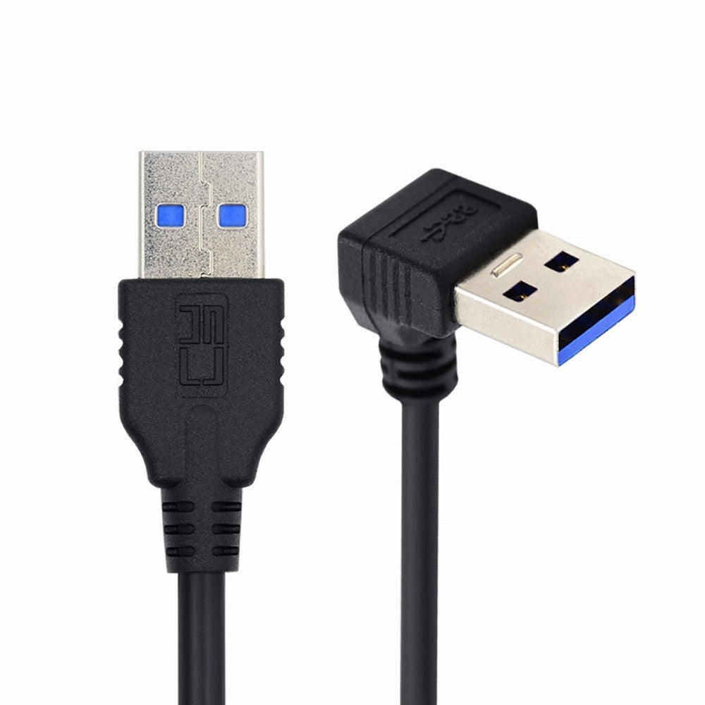 Chenyang Angled USB 3.0 Type-A Male to Straight 3.0 Type-A Male Data 5Gbps Cable 90 Degree Down Angled 40cm U3-069-DN