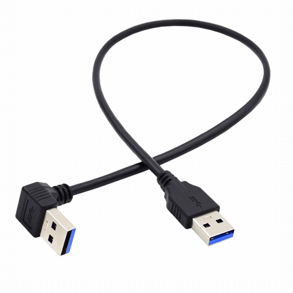 Chenyang Angled USB 3.0 Type-A Male to Straight 3.0 Type-A Male Data 5Gbps Cable 90 Degree Down Angled 40cm U3-069-DN