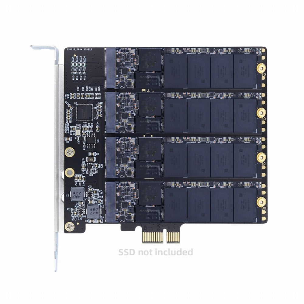 Chenyang Four SATA NGFF Key B+M SSD to PCI-E 1x Mainboard Desktop Adapter Converter SSD Card ASM1064 2280 SA-061