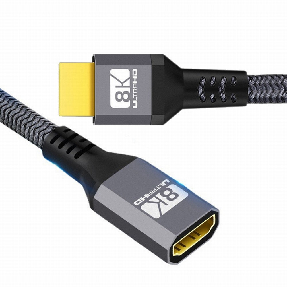 Chenyang HDMI 2.1 UHD 8K Extension Cable Male to Female Ultra-HD 8K 60hz 4K 120hz Cable 48Gbs with Audio 3D HDMI Cord CC-HD-017