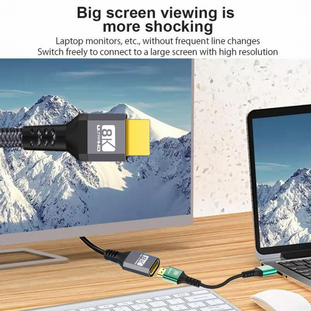 Chenyang HDMI 2.1 UHD 8K Extension Cable Male to Female Ultra-HD 8K 60hz 4K 120hz Cable 48Gbs with Audio 3D HDMI Cord CC-HD-017