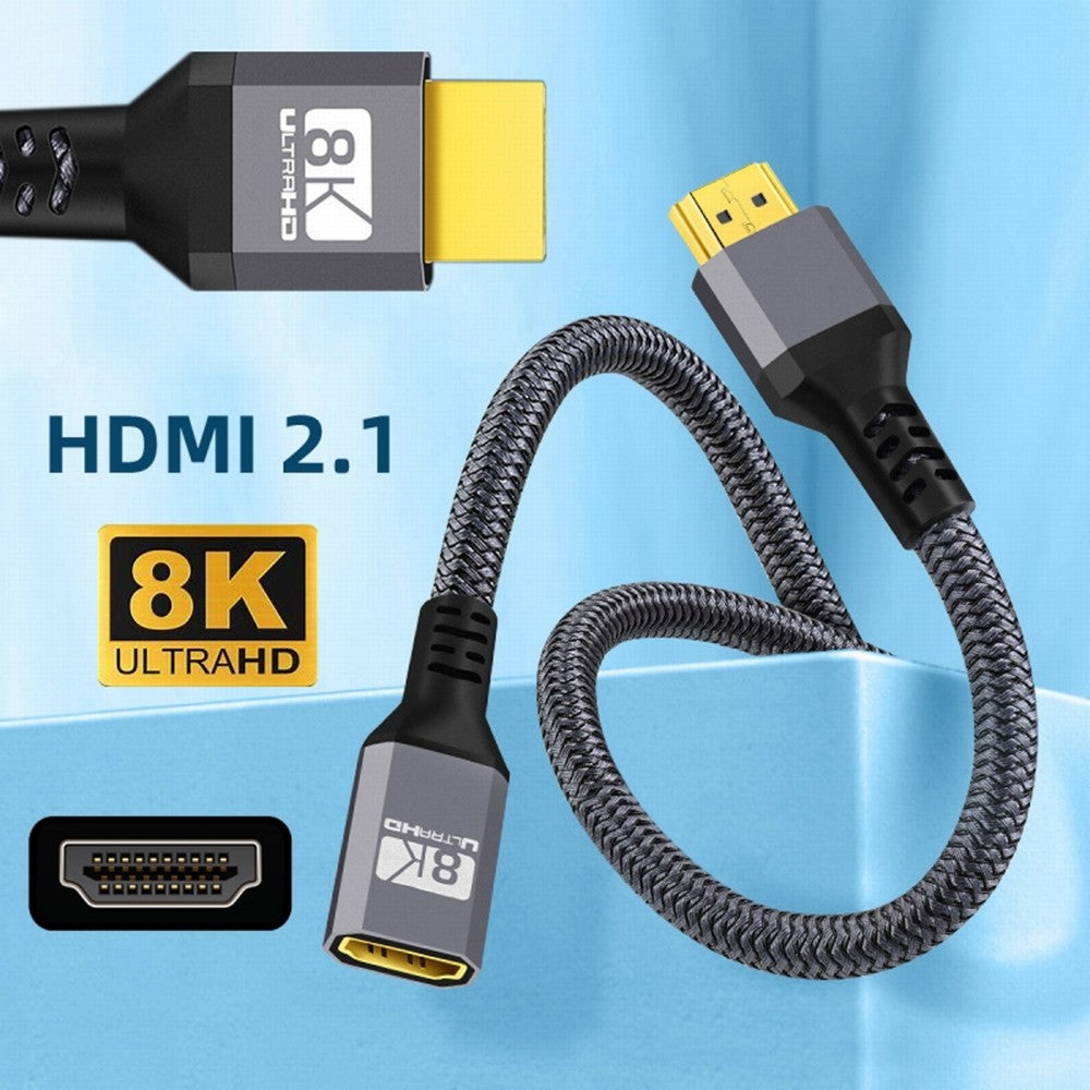 Chenyang HDMI 2.1 UHD 8K Extension Cable Male to Female Ultra-HD 8K 60hz 4K 120hz Cable 48Gbs with Audio 3D HDMI Cord CC-HD-017