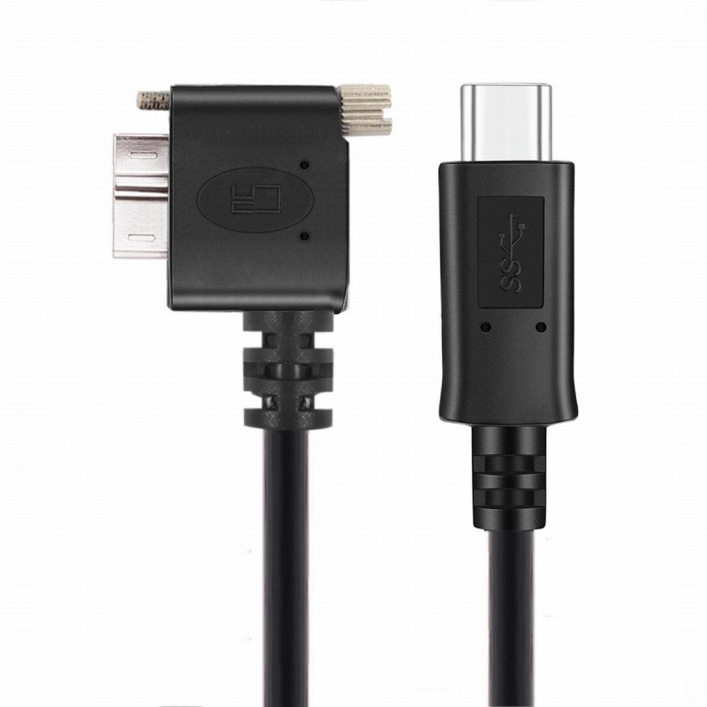 Chenyang 5Gbps USB-C Type-C Host to Micro USB3.0 Screw Mount 90 Degree Right Angled for Industrial Camera Storage UC-105-RI