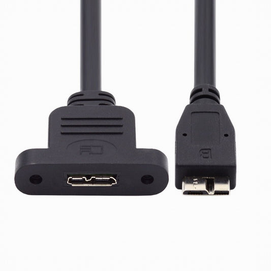 Chenyang Micro USB 3.0 Male to Micro 3.0 Type-B Female Screw Mount Type Extension Cable 5Gbps U3-083-MM