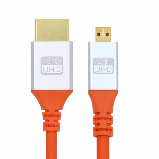 Chenyang Micro HDMI 4K to HDMI Ultra Soft High Flex HDTV Cable Hyper Super Flexible Cord High Speed Type-A Male to Male for Computer HDTV CC-HD-040