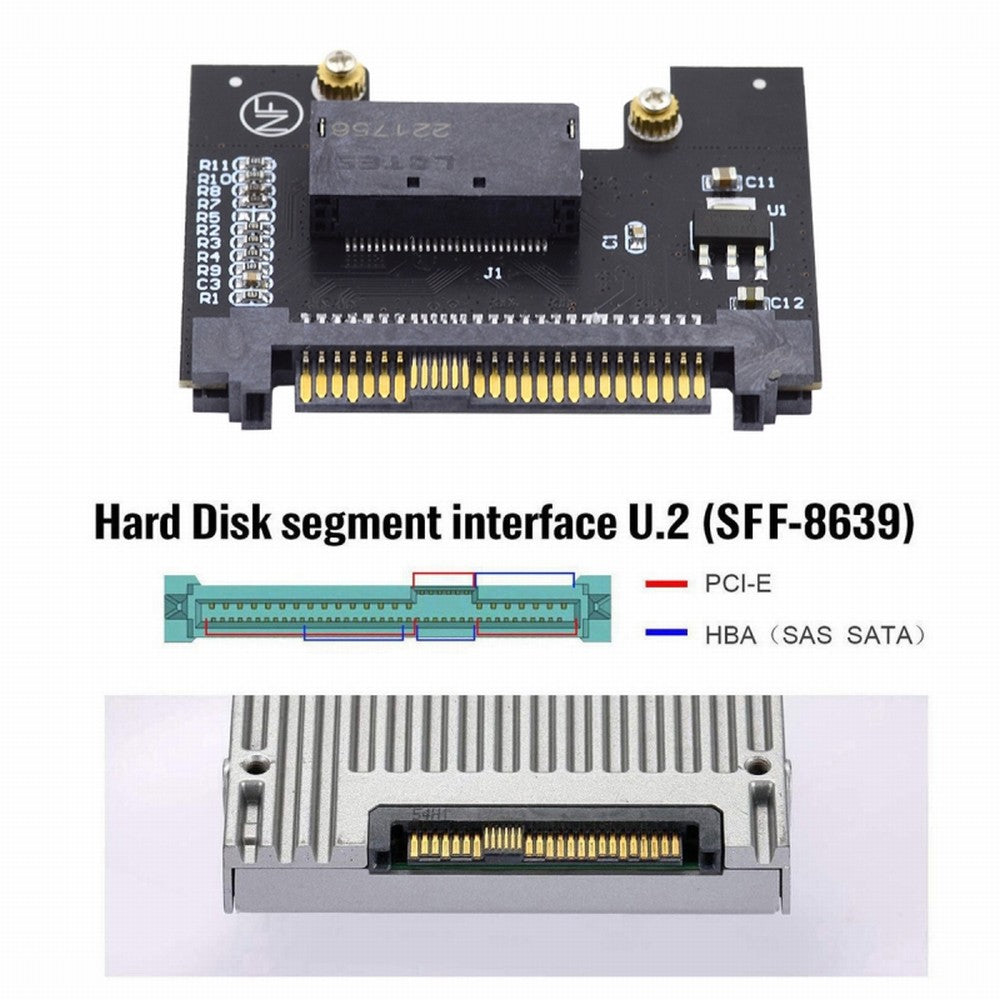 Chenyang U.2 SFF-8639 Host Adapter to NVMe Ruler 1U GEN-Z EDSFF 1C 4X Short SSD P4511 E1.S Carrier Adapter SF-072-1C