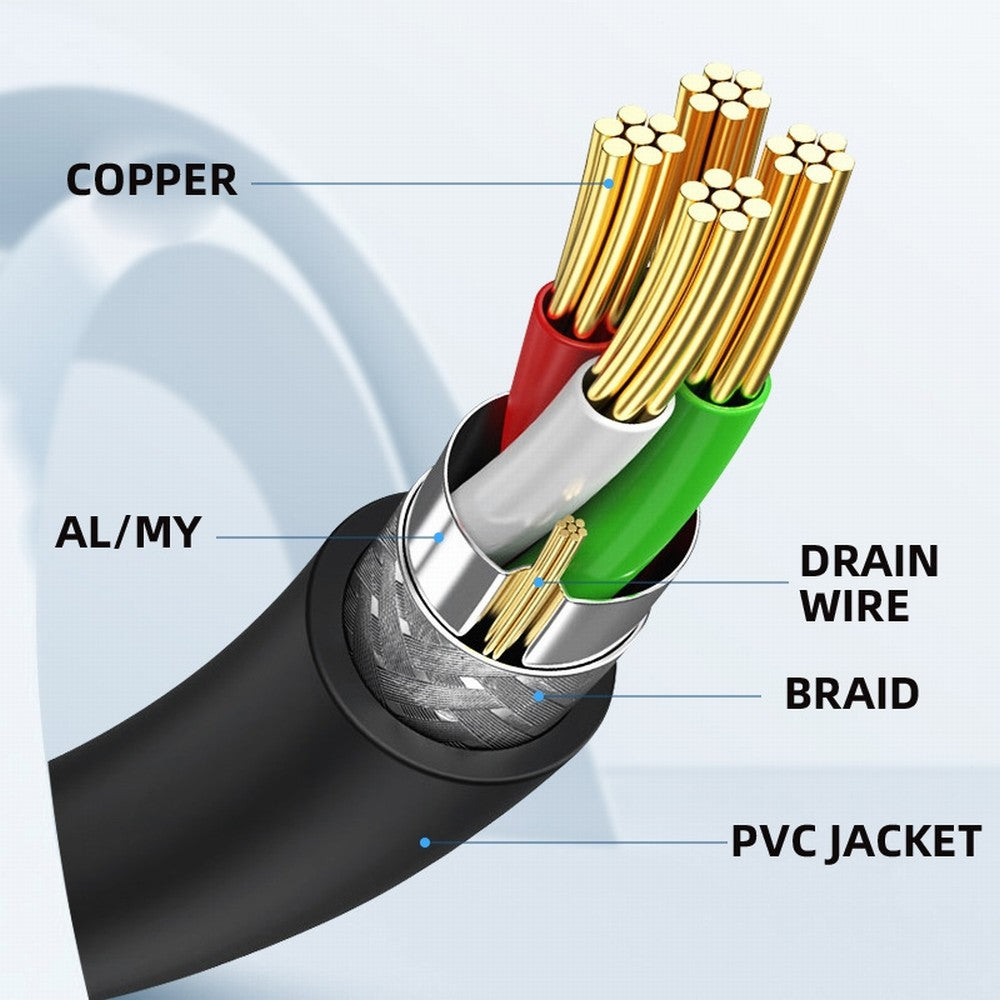 Chenyang Type-B USB2.0 Male to Micro 3.0 Type-B Female Screw Mount Type Extension Cable 480Mbps U3-012-BM