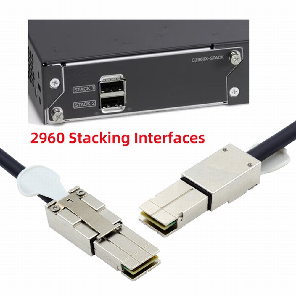 Chenyang 20Gbps 40Gbps FlexStack Stacking Cable CAB-STK-E-0.5M Compatible for Catalyst 2960S 2960X 2960XR Networking Switch SF-073-0.5M