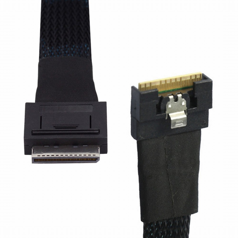 Chenyang Oculink PCIe PCI-Express SFF-8611 8i to SFF-8654 8i 8x Slimline SSD Data Active Cable 50cm SF-076