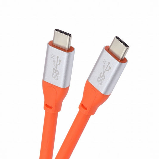 Chenyang USB3.2 Cable 20Gbps Ultra Soft High Flex 100W 8K 5K 4K USB4.0 Hyper Super Flexible Cord Male to Male CC-UC-033-OR