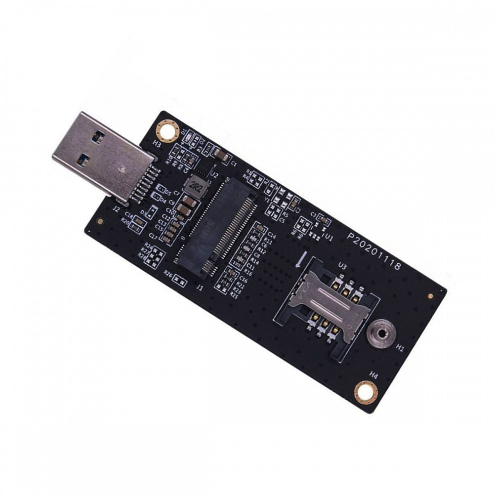 Chenyang NGFF M.2 Key-B WWAN to USB 3.0 Adapter Riser Card w SIM Slot For 3G/4G/5G LTE Wireless Module Modem Card EP-026