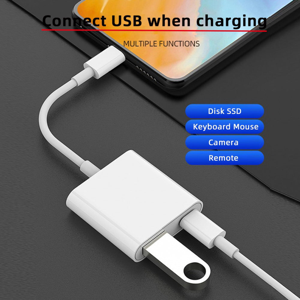 Chenyang Type C USB-C to Standard Type-A USB3.0 Female with PD Power Charge Adapter Compatible with Macbook Laptop Tablet Phone UC-155-TC002