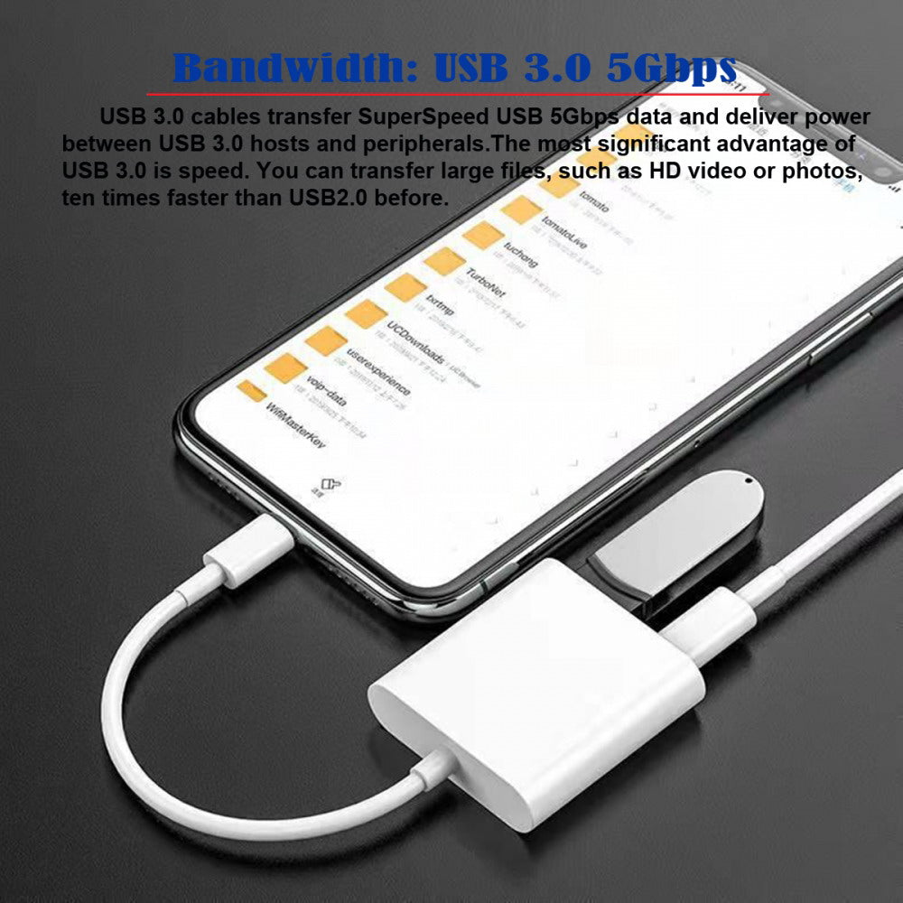 Chenyang Type C USB-C to Standard Type-A USB3.0 Female with PD Power Charge Adapter Compatible with Macbook Laptop Tablet Phone UC-155-TC002