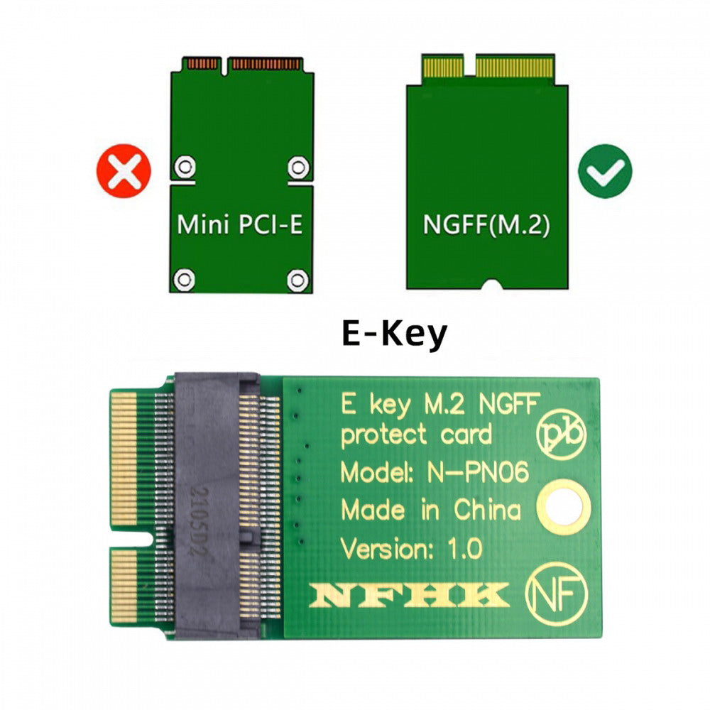 Chenyang NGFF E-Key A+E Key 22x30mm to 22x42mm Male to Female Extension Adapter for Wireless Card SA-068-EKEY