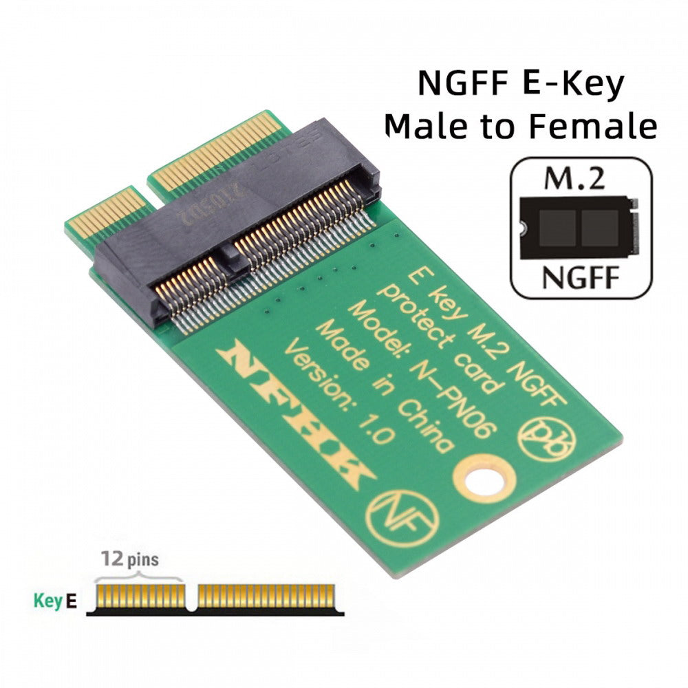 Chenyang NGFF E-Key A+E Key 22x30mm to 22x42mm Male to Female Extension Adapter for Wireless Card SA-068-EKEY