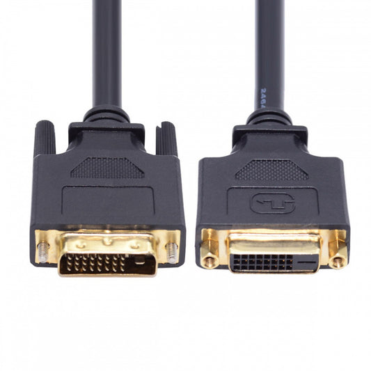 Chenyang DVI 24+1 Male to Female Extension Cable DVI-D Dual Link Digital Video for Monitor Graphics Card 50cm DB-005