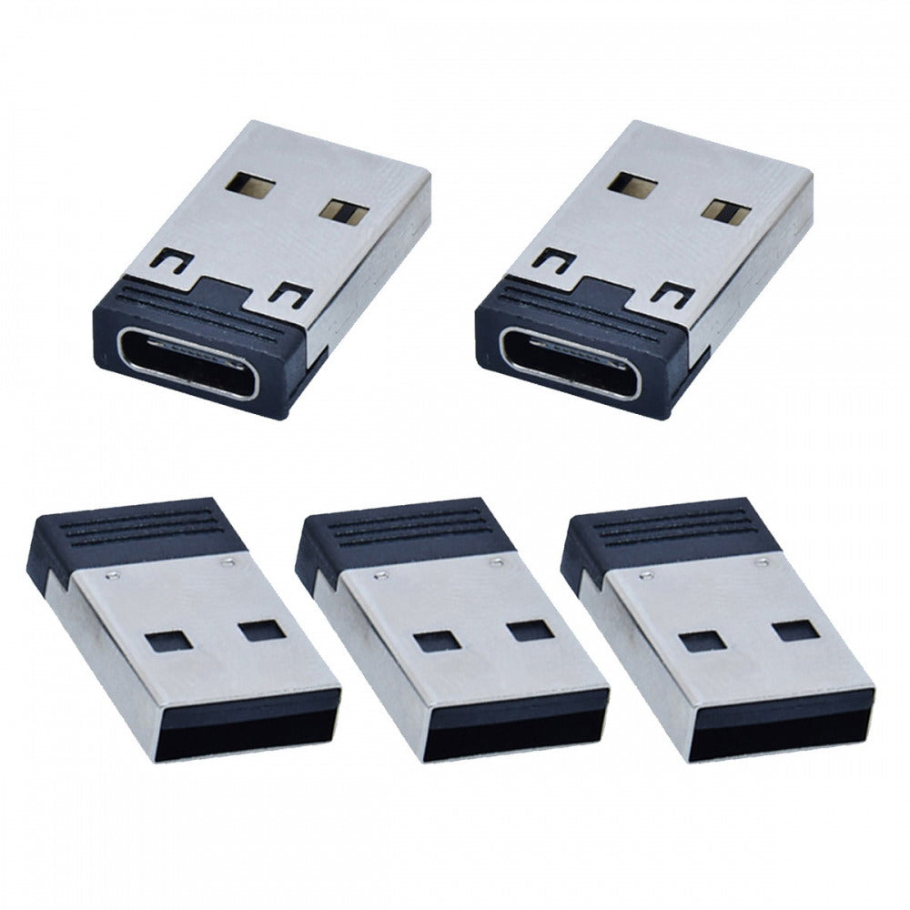 Chenyang 5pcs/lot USB-C Type C Female to USB 2.0 A Male 480Mbps Data Power Adapter for Laptop Tablet Phone UC-167-BK