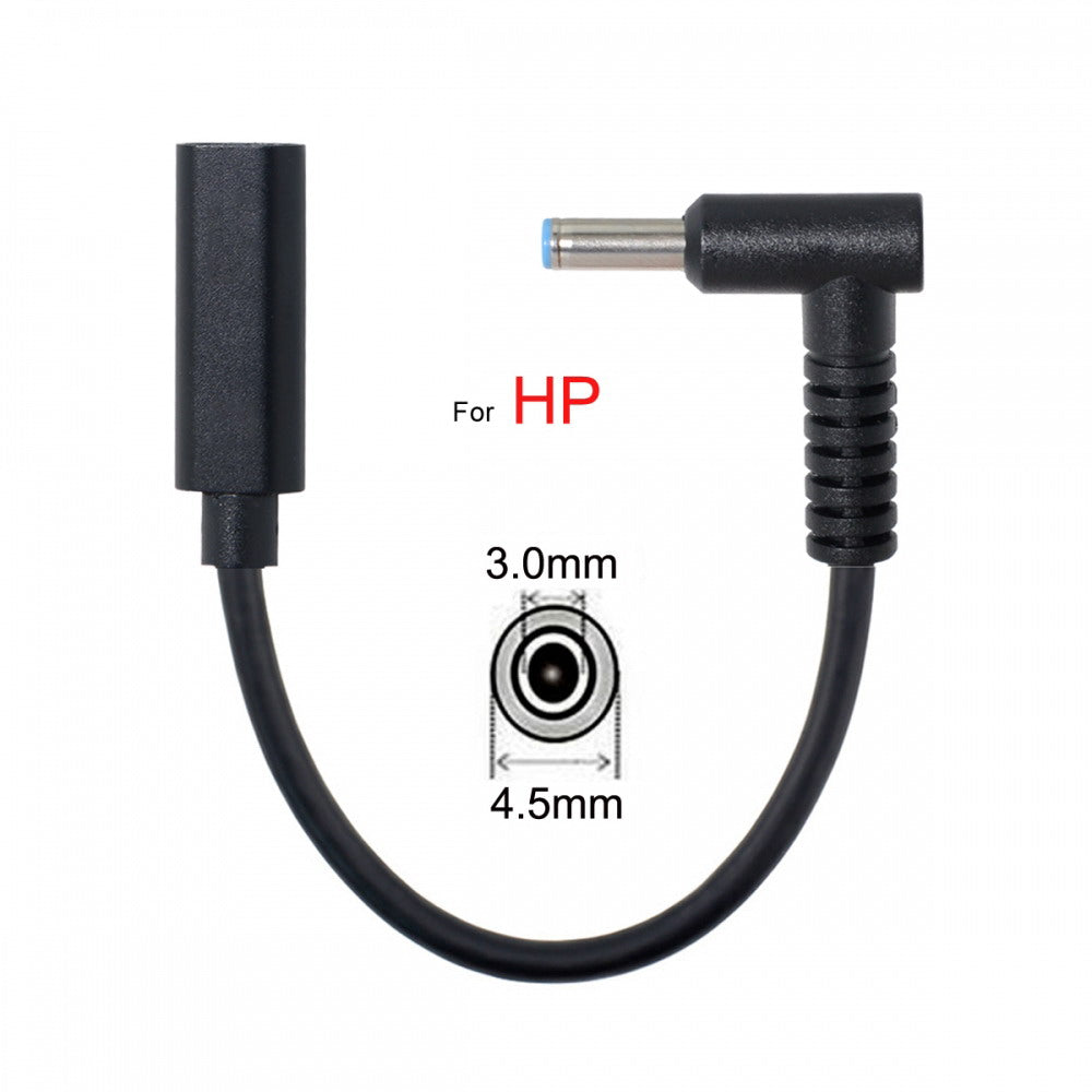 Chenyang Type C USB-C Female Input to DC 4.5*3.0mm Power PD Charge Cable fit for HP Laptop 18-20V UC-109-4530HP