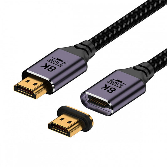 Chenyang Magnetic Connector 8K Type-A HDMI 2.1 Male to Straight Male Video Cable for Laptop HDTV HD-043