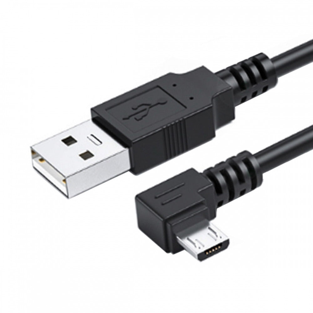 Chenyang Left Angled 90 Degree Micro USB 5Pin to USB 2.0 Data Charge Cable for Phone Tablet U2-089-LE