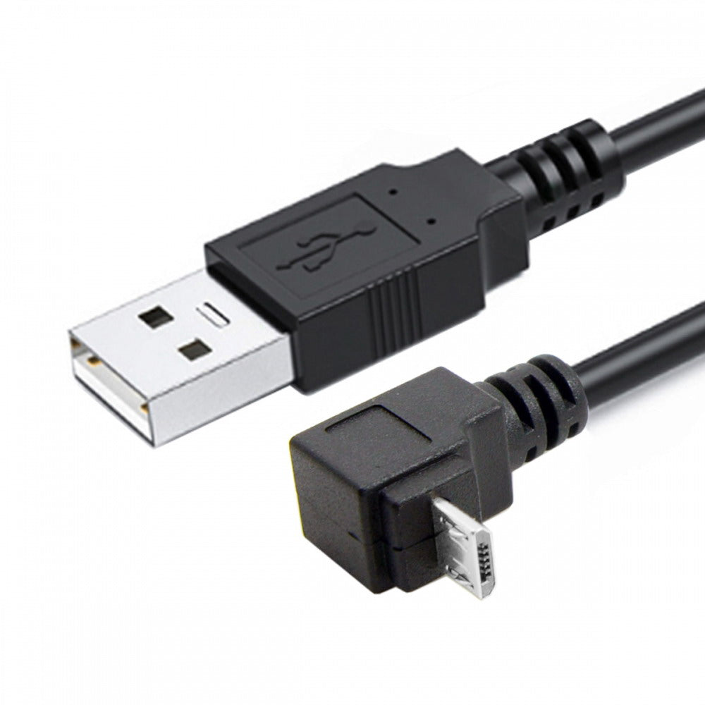 Chenyang Down Angled 90 Degree Micro USB to USB Data Charge Cable for i9500 9300 N7100 U2-089-DN