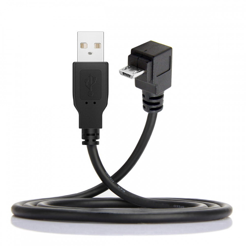 Chenyang Down Angled 90 Degree Micro USB to USB Data Charge Cable for i9500 9300 N7100 U2-089-DN